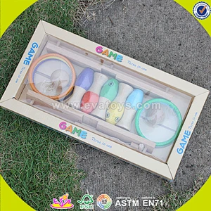 wholesale wooden ring fish toy , hot-selling wooden ring fish toy ,new design wooden magnetic fish toy W01A073