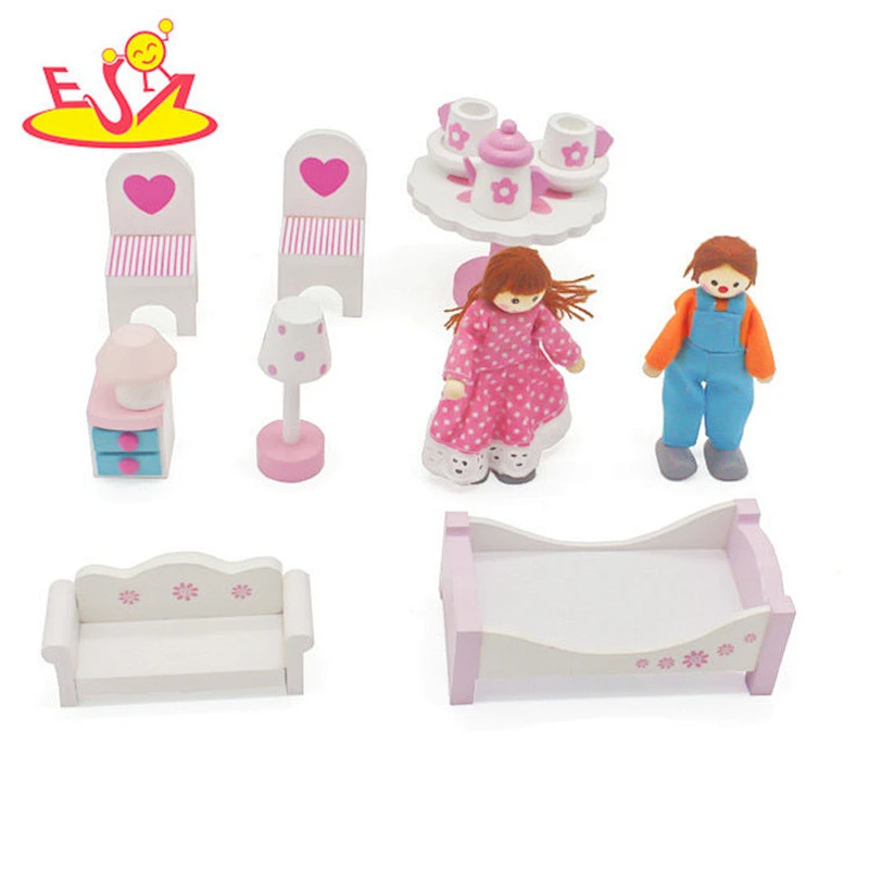 Neues Design vorgeben Spiel Holzpuppe Teehaus für Kinder W06A322