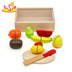 New hottest kids cutting wooden fruit toys for pretend play W10B267