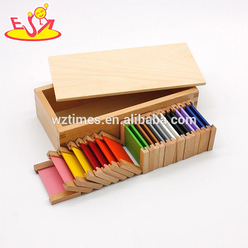 Wholesale early learning wooden color tablets for toddler as best gift W12F029-Z