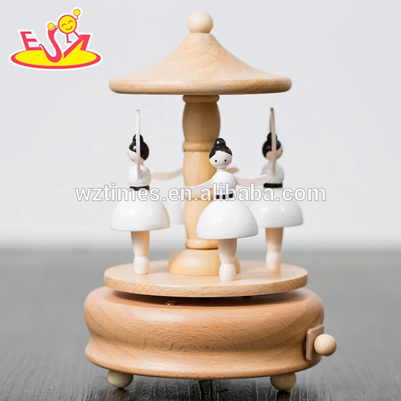 Handmade birthday gifts wooden girls music box for sale W07B055