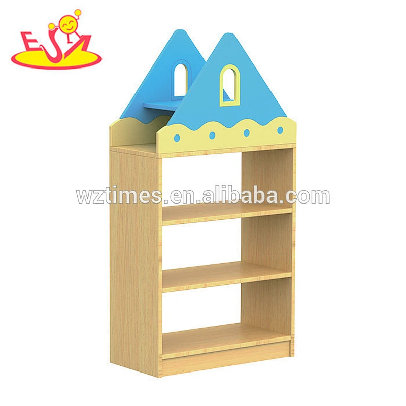 wholesale Handmade multi-function kindergarten children furniture wooden toy storage ideas W08C179