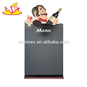 hottest sale restaurant vintage wooden cupboard storage with menu board W08C223