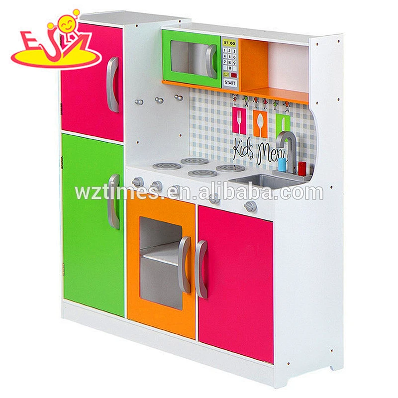 2018 wholesale baby wooden play kitchen set new design kids wooden play kitchen set children wooden play kitchen set W10C204