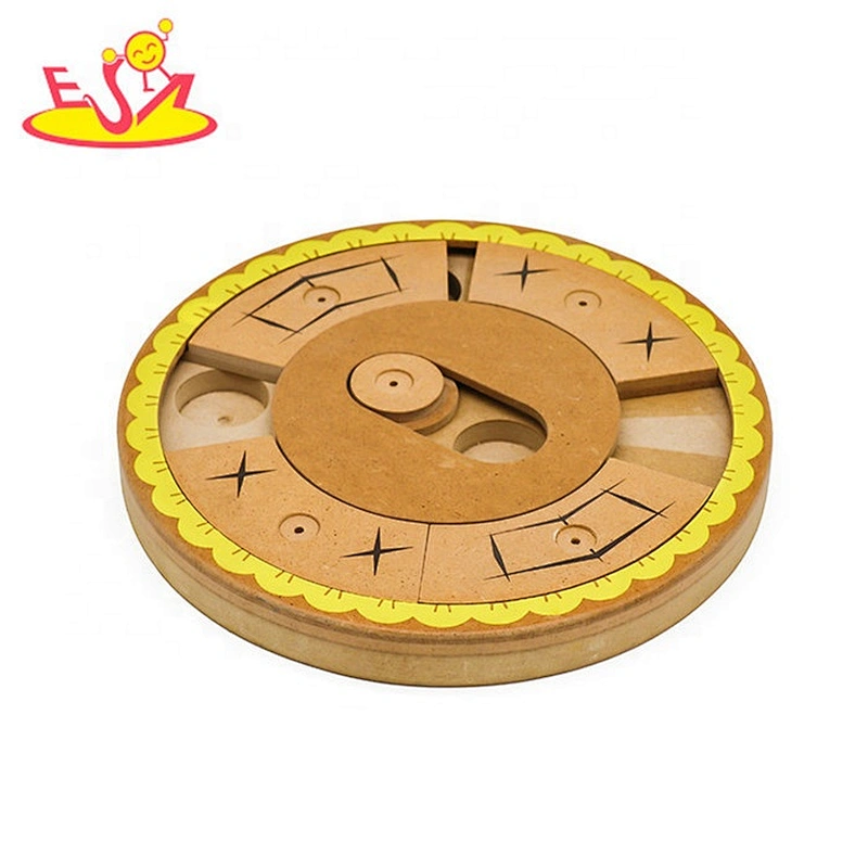 Professional cheap interactive wooden dog activity toys for wholesale W06F112