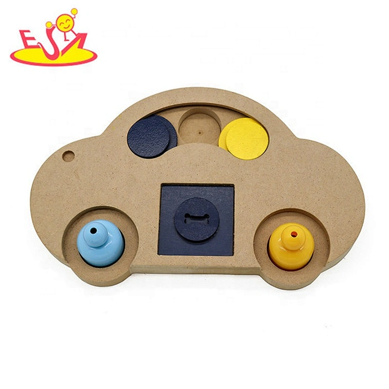 2019 New design interactive wooden dog food puzzle for wholesale W06F114