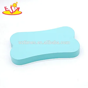 2018 Amazon top seller mini educational pets toys wooden puppy puzzle toys for sale W06F084 blue