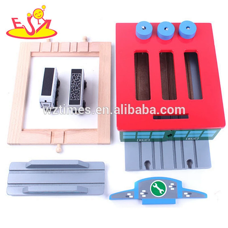 2018 wholesale educational baby wooden train track popular kids wooden train track W04C032