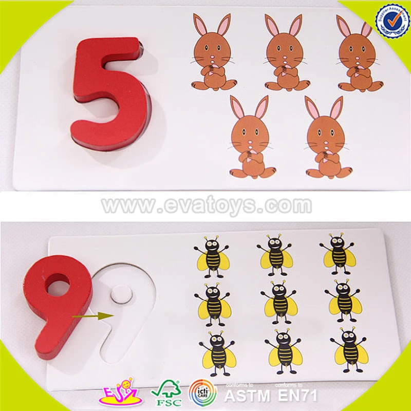 wholesale new design kids wooden educational puzzle wooden educational puzzle W14B063