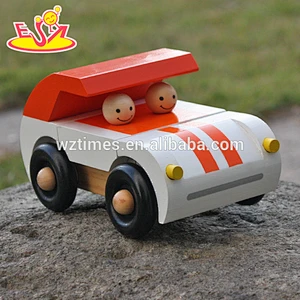 2018 New design cheap wooden baby toy car high quality wooden baby toy car best sale wooden baby toy car W04A325
