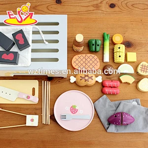 wholesale lovely mini wooden toy kitchen set for children as gift W10D113