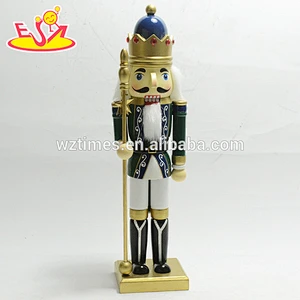 Wholesale promotional wooden kids soldier nutcracker toy as christmas gift W02A196