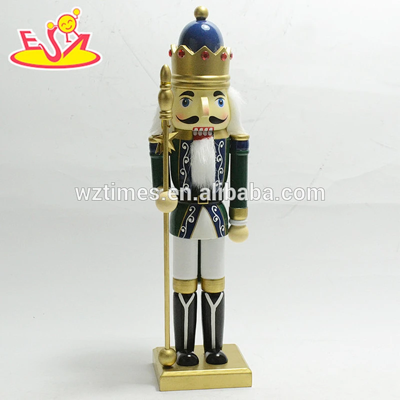 Wholesale promotional wooden kids soldier nutcracker toy as christmas gift W02A196