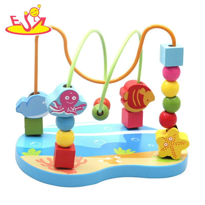 Pädagogisches Kinderspielzeug der Spaßmode aus Holzperlen W11B191