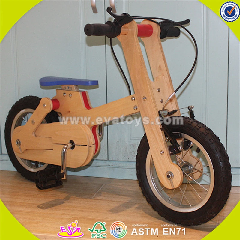 Wholesale top sale wooden bike toy for kids new fashion wooden bike toy great useful wooden bike toy W16C115
