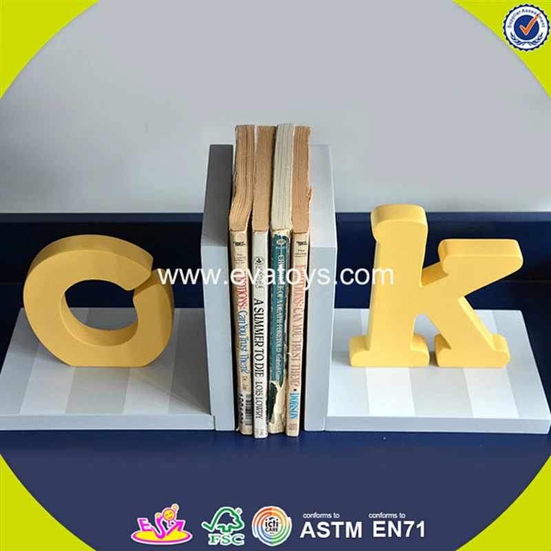 wholesale kids wooden custom bookend fashion children wooden custom bookend W08D055