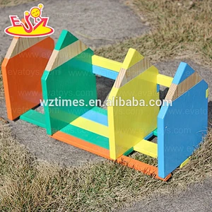 Wholesale convenient wooden adjustable book end used in children's books area W08D030