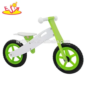Wholesale cartoon style giraffe pattern wooden balance training bike for baby W16C061