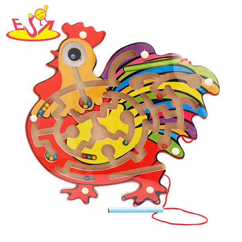 Top sale educational wooden marble run toy for kids W11H050