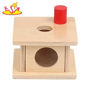 Best design educational wooden montessori permanence box for kids W12F085
