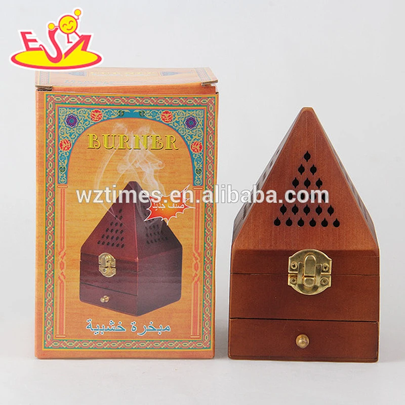 2018 Wholesale high quality classical style wooden incense burner household wooden incense burner W02A258