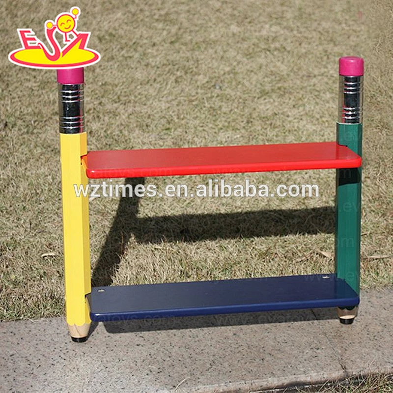 Wholesale wonderful toddler wooden wall shelf used to placing items W08C089