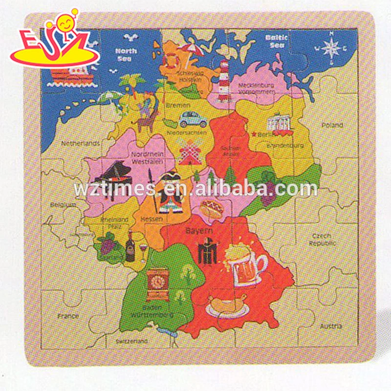 Venta al por mayor bebé madera mapa del mundo rompecabezas educativo niños madera mapa del mundo rompecabezas madera mapa del mundo rompecabezas W14C140
