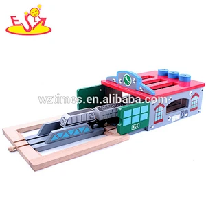2018 wholesale educational baby wooden train track popular kids wooden train track W04C032