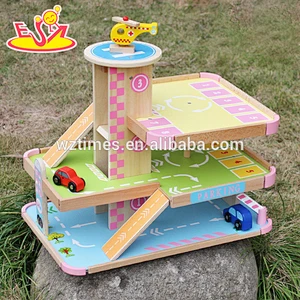 wholesale new design children wooden parking garage toy W04B050