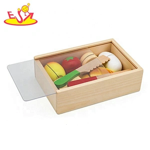 Best design simulation kids wooden pretend food for cutting W10B269