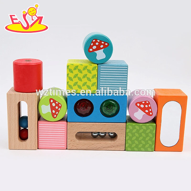 Venta al por mayor para niños bloques de construcción de madera juguetes nuevo diseño para niños bloques de construcción de madera juguetes baratos bloques de construcción juguetes W13A069