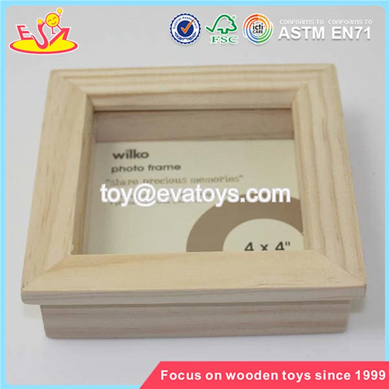 Wholesale home decoration baby wood photo frame top selling wood photo frame W09A025