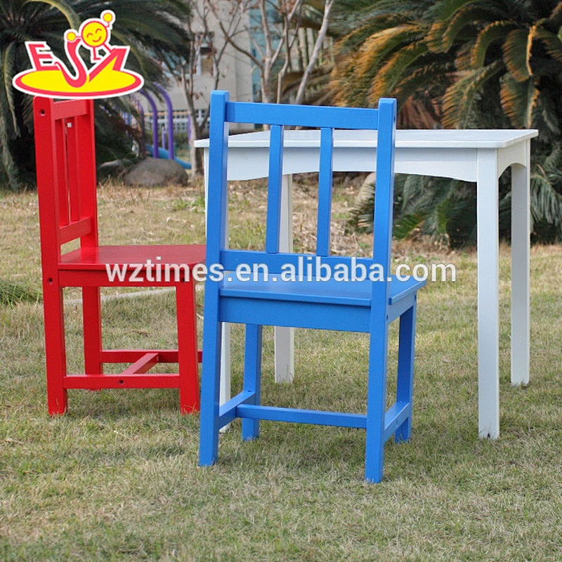 2018 Wholesale high quality wooden kids table and chairs W08G223