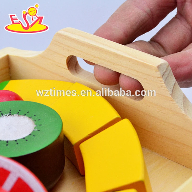 wholesale top quality wooden fruit cutting toy for children as holiday gift W10B144