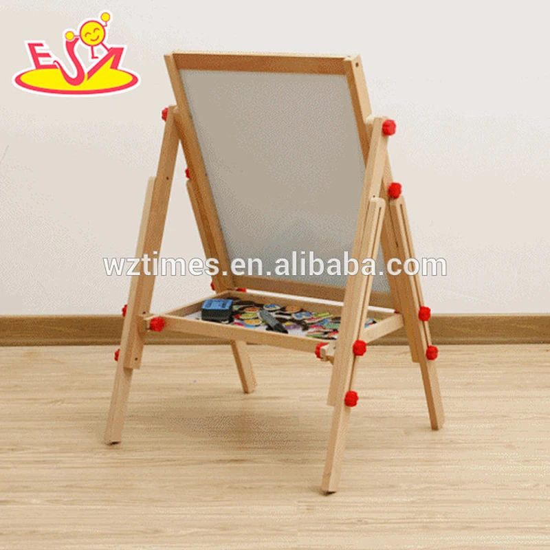 2018 wholesale new products kids wooden blackboard easel best sale children wooden blackboard easel W12B107