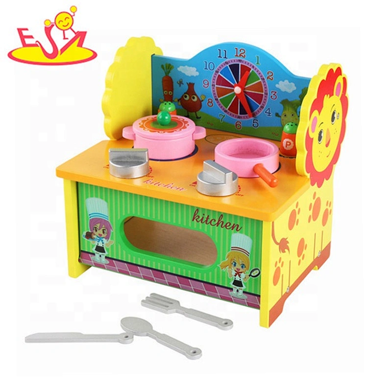 2019 Newly released kids wooden small kitchen toys for wholesale W10C420