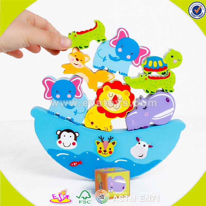 2018 wholesale top sale wooden balancing toy for kids,Cheap wooden balancing toy,DIY colorful wooden balancing toy W11F047