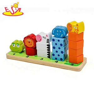 High quality educational wooden infant building blocks for wholesale W13D184B