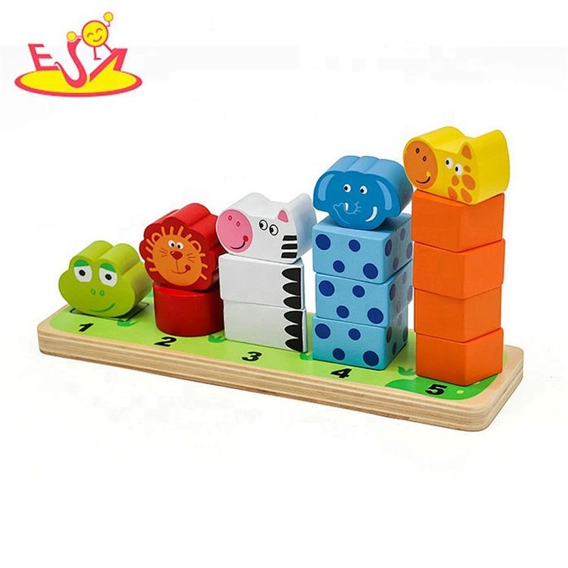 High quality educational wooden infant building blocks for wholesale W13D184B