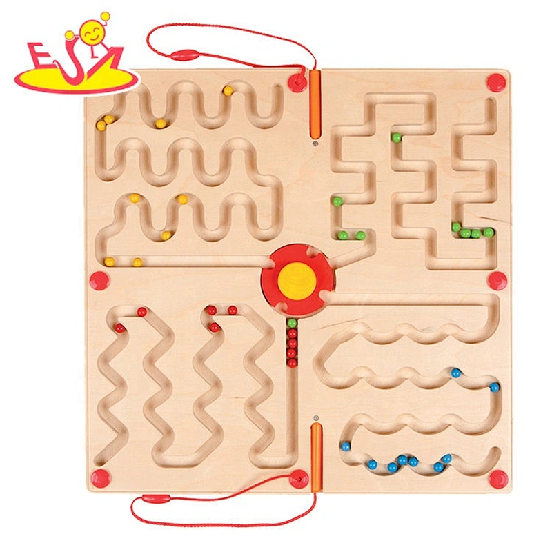Most popular educational puzzle wooden marble board games for kids W11H062