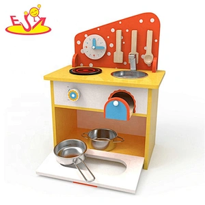 2019 Original Design small white wooden kitchen set for kids W10C426