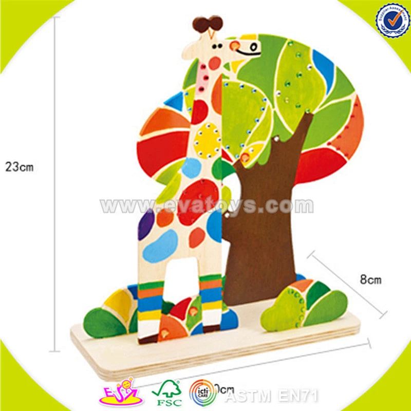 wholesale baby wooden painting toy fashion kids wooden painting toy most popular children wooden painting toy W03A072