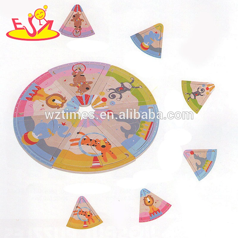 wholesale preschool kids wooden jigsaw puzzle funny wooden jigsaw puzzle W14C222