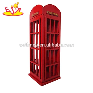 Wholesale vending machine shape home decoration red wooden lockers used to place items W08C215