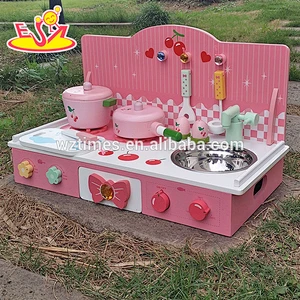 wholesale educational wooden girls kitchen set for pretend play W10C226