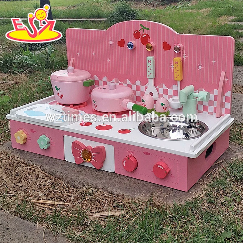 wholesale educational wooden girls kitchen set for pretend play W10C226