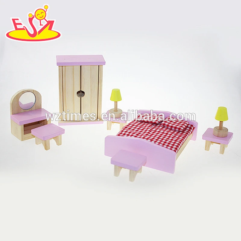2018 New arrival lovely wooden house furniture for doll house W06B026