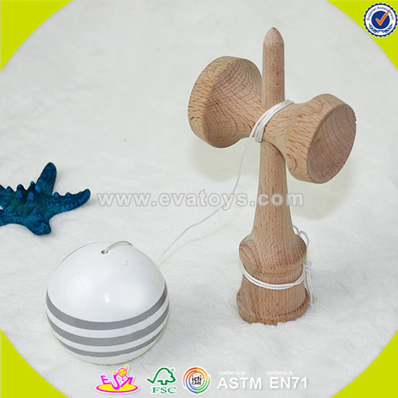 wholesale kids wooden stripe kendama cheap baby wooden stripe kendama children wooden stripe kendama W01A080