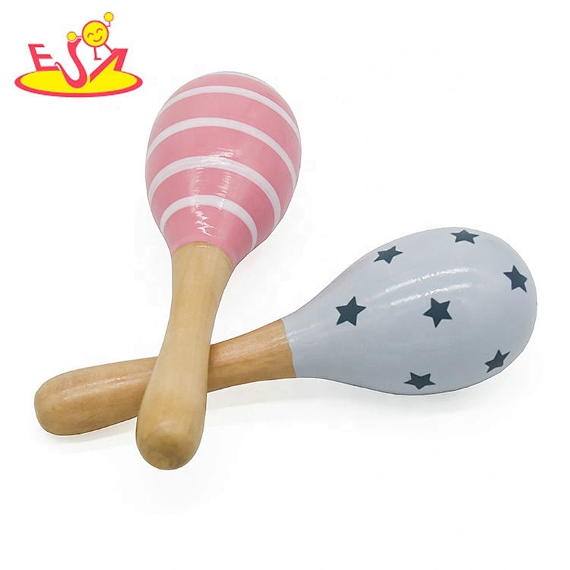 Most popular wooden maracas instrument for kids W07I148