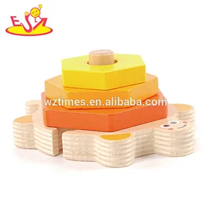 Educational geometry wooden kids blocks with different shape W13D155